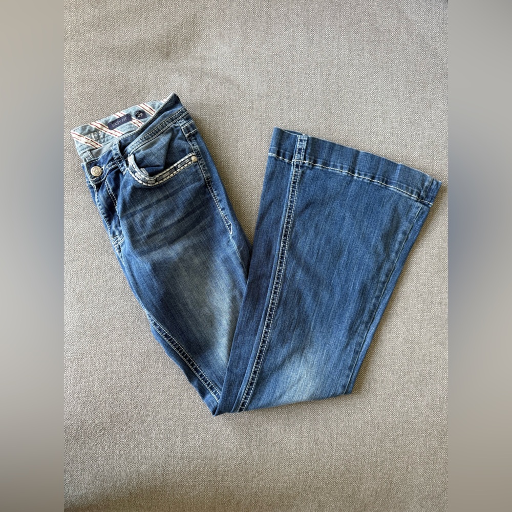 Grace Women's Flare Jeans - Classic Blue